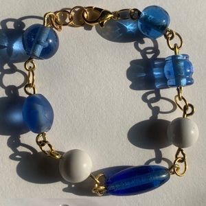 Glass & Wire Bracelet